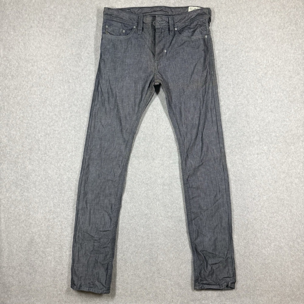 Diesel Thanaz Jeans Mens 28x32 Blue Slim Fit Leg Denim Zip Italy 008LP